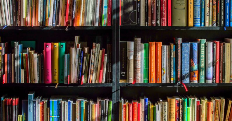 Bookshelves - Books in Black Wooden Book Shelf