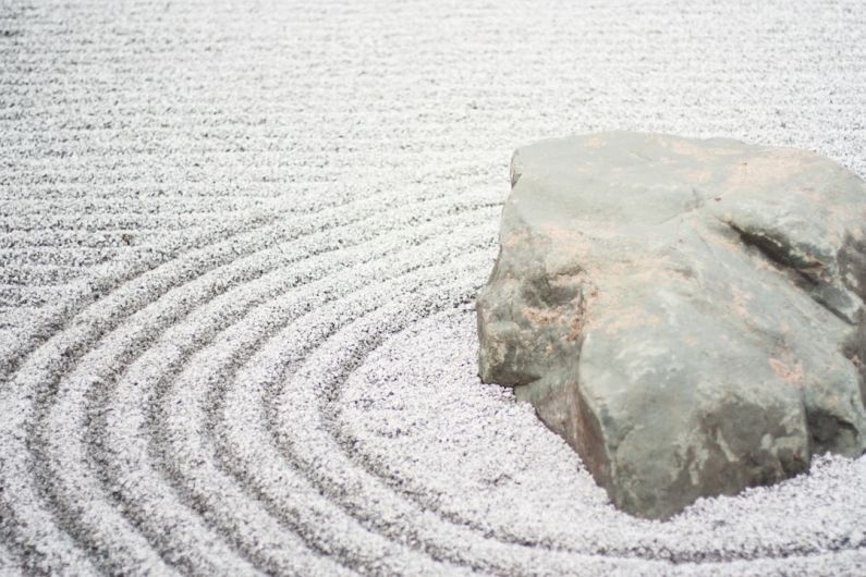 Rock Garden - gray stone beside river